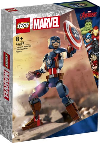 LEGO Super Heroes 76258 Rakennettava Captain America - Hahmo