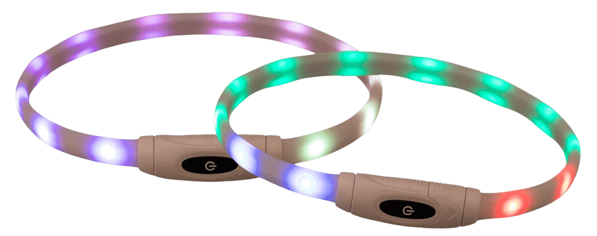 Trixie Flashring USB ladattava valopanta koiralle, XS-XL, Multi