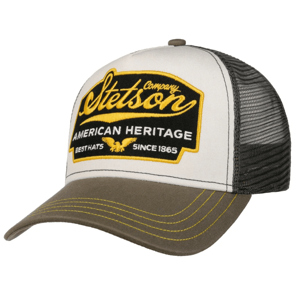 Stetson Trucker Cap American Heritage Olive/White