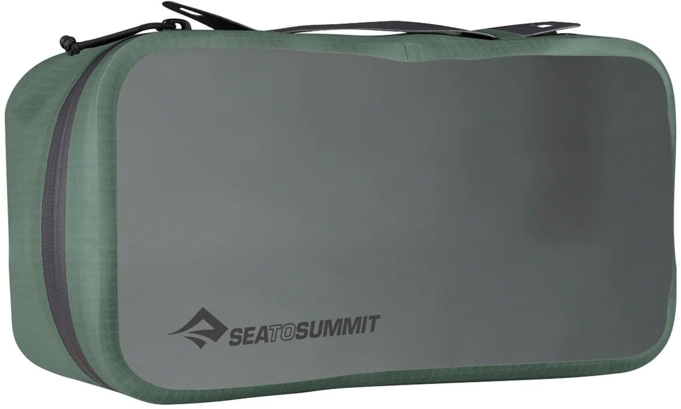 Sea to Summit Hydraulic Packcube pakkauskuutio, M, harmaavihreä
