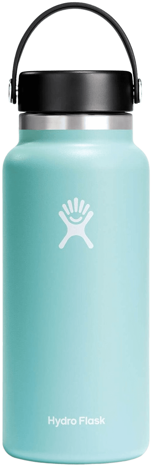 Hydro Flask Wide Mouth Flex juomapullo, 946 ml, vaaleansininen
