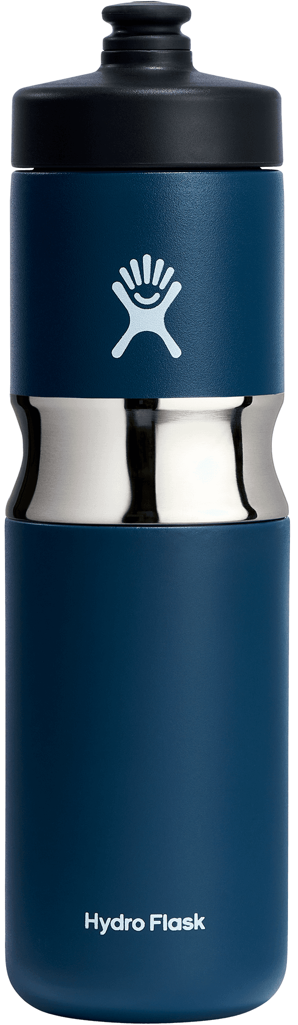 Hydro Flask Wide Insulated Sport Bottle eristetty sporttipullo, 591 ml, tummansininen