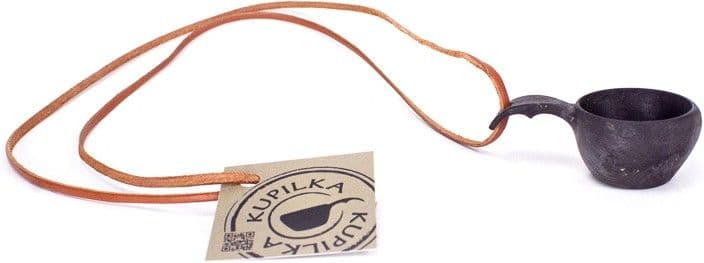 Kupilka 1 Mini Cup with Leather Cord Black
