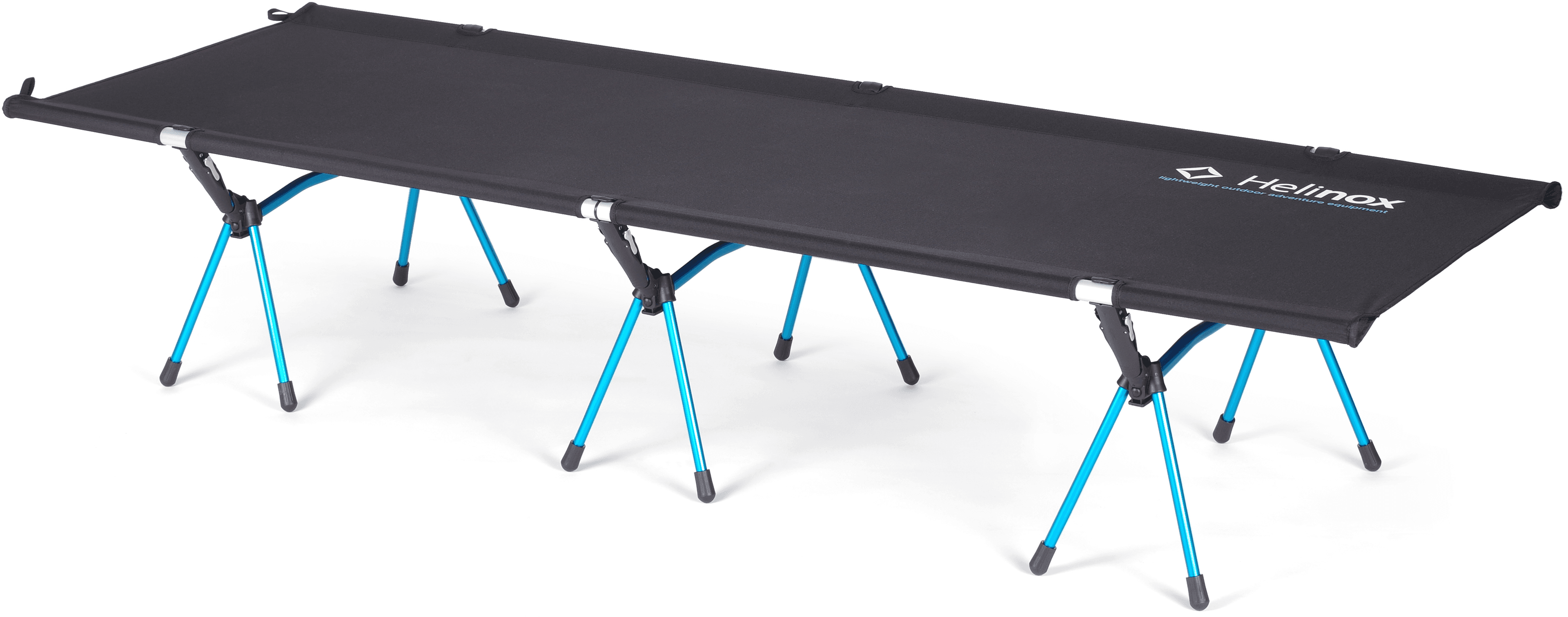 Helinox High Cot One retkisänky, pitkä malli, musta/sininen