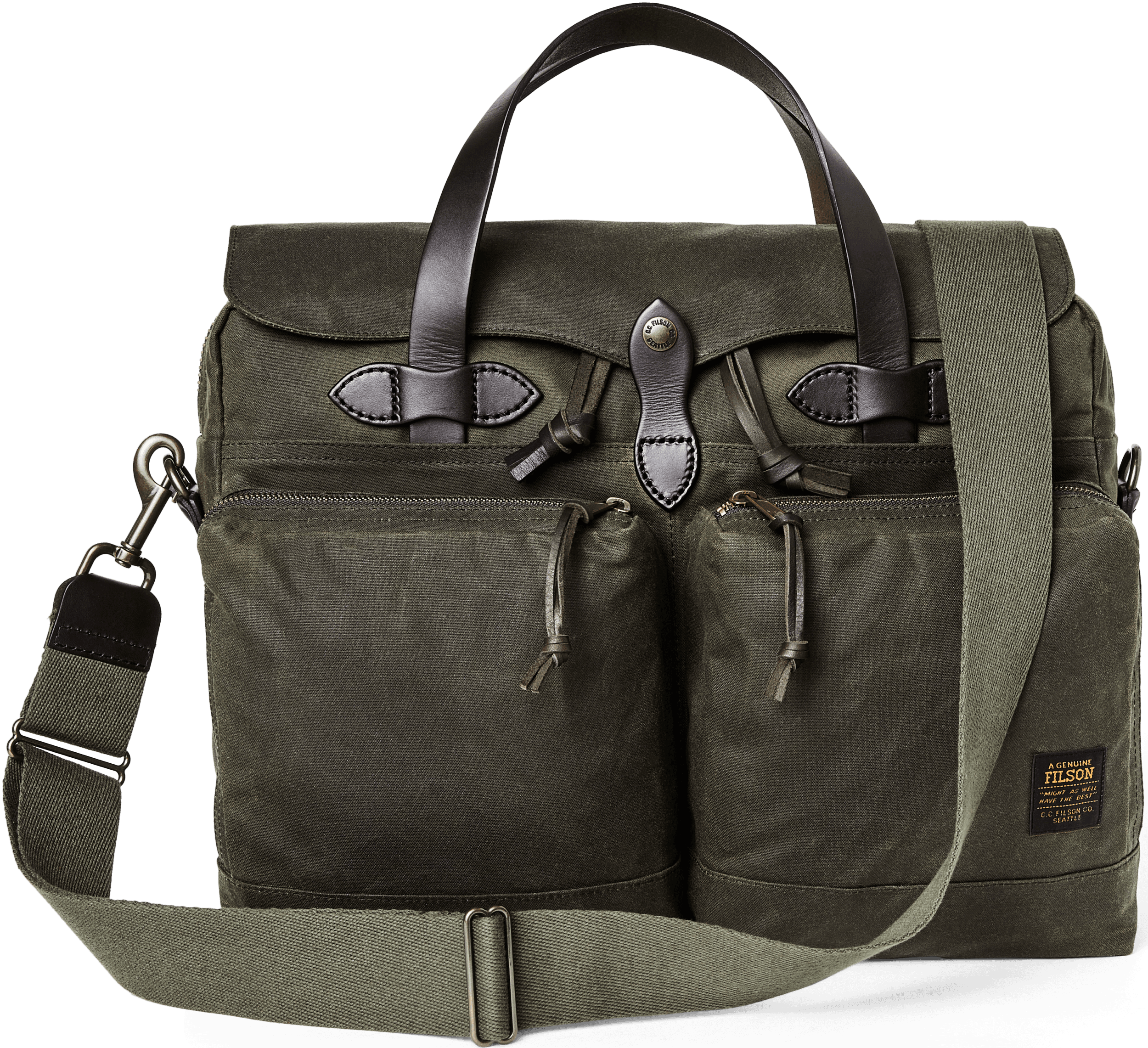 Filson 24 Hour Tin Briefcase laukku, Otter Green