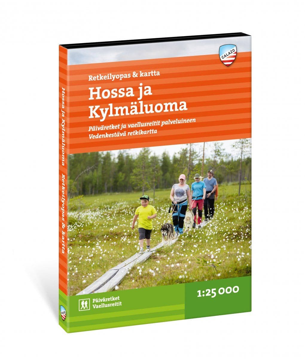 Calazo Hossa - retkeilyopas ja kartta 1:25 000