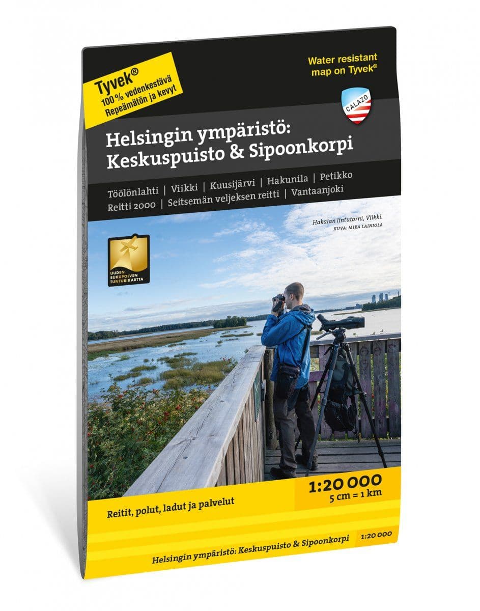 Calazo Helsingin ympäristö: Keskuspuisto & Sipoonkorpi 1:20 000