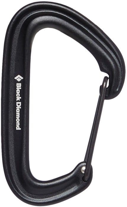 Black Diamond Litewire karabiinihaka, musta