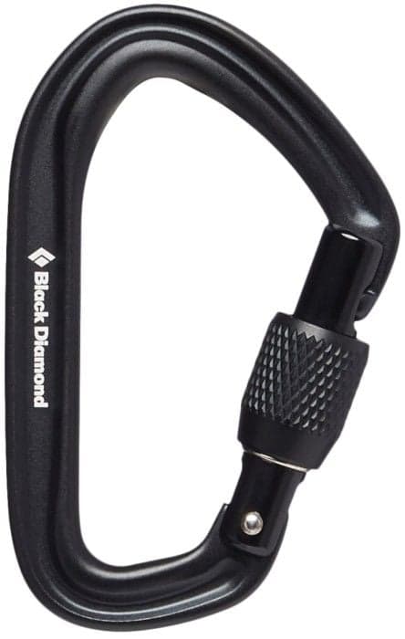 Black Diamond Hotforge Screwgate Carabiner Black