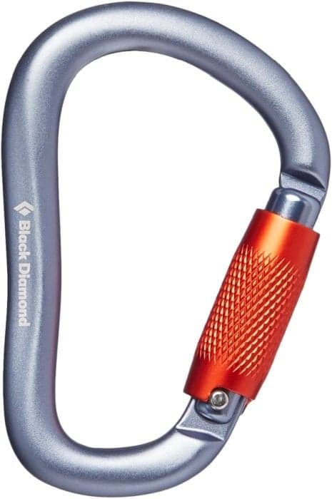 Black Diamond Rocklock Twistlock lukittava karabiinihaka, harmaa