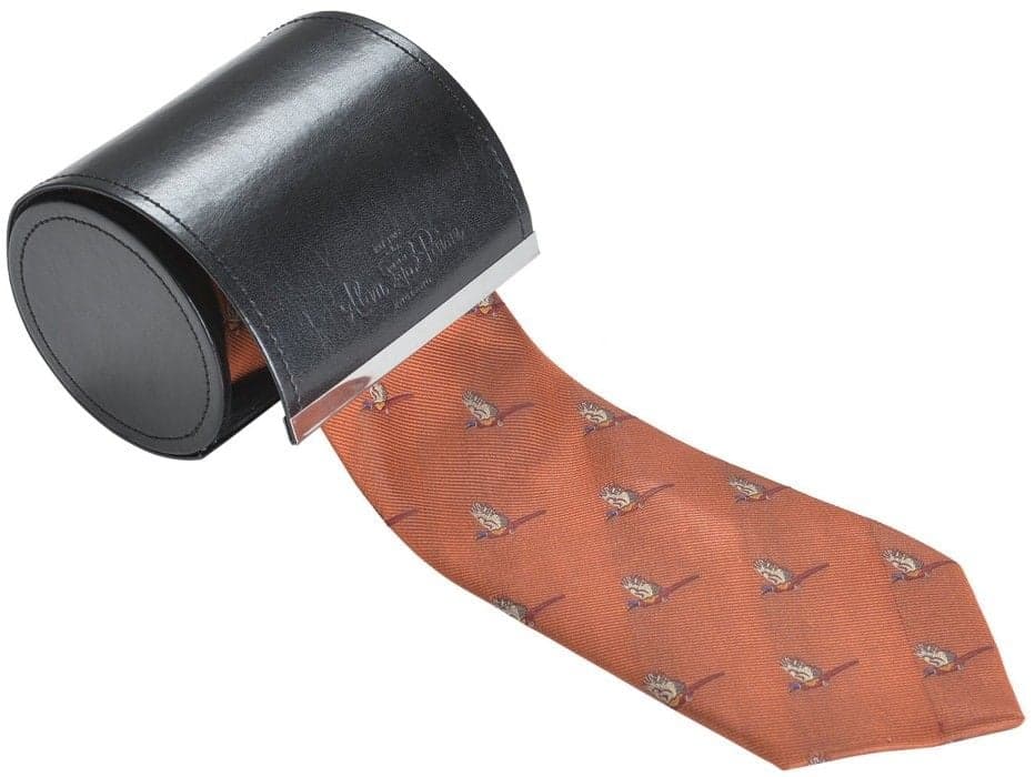 Alan Paine Ripon Silk Tie Flying Pheasant Rust
