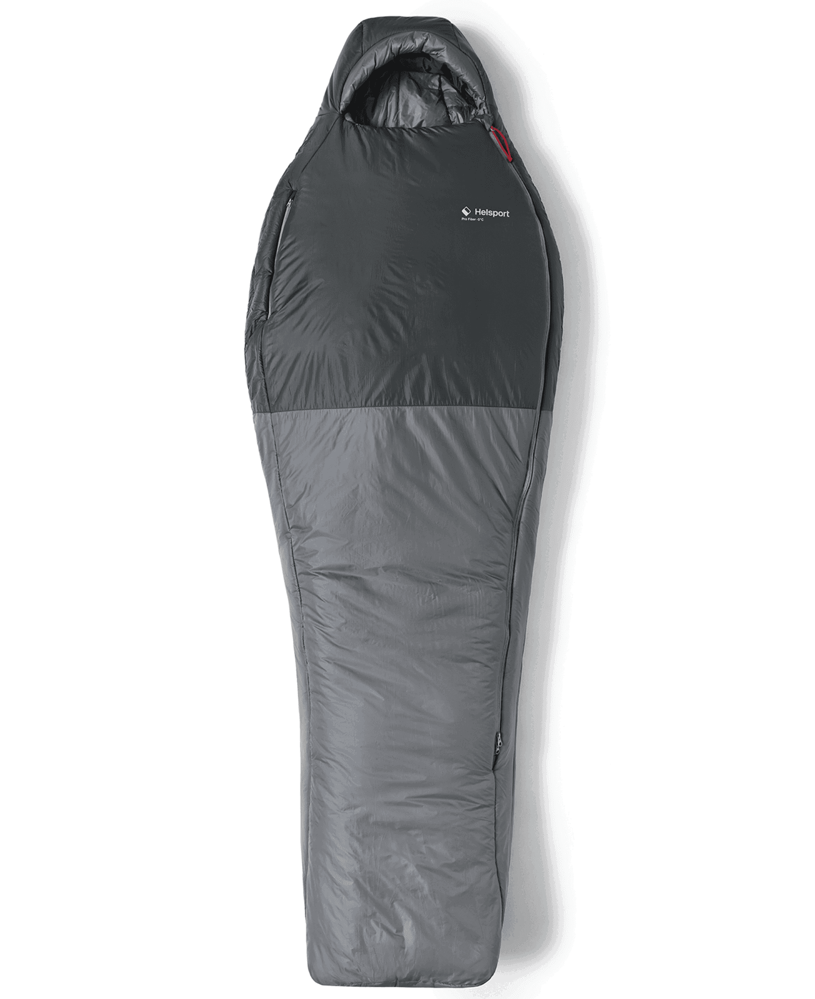 Helsport Pro Fiber -5 Sleeping Bag 185cm Smoky Grey / Ruby Red