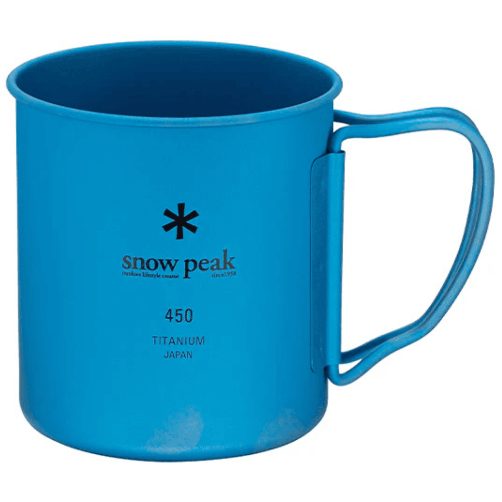 Snow Peak Titanium Single Wall 450 Mug Blue