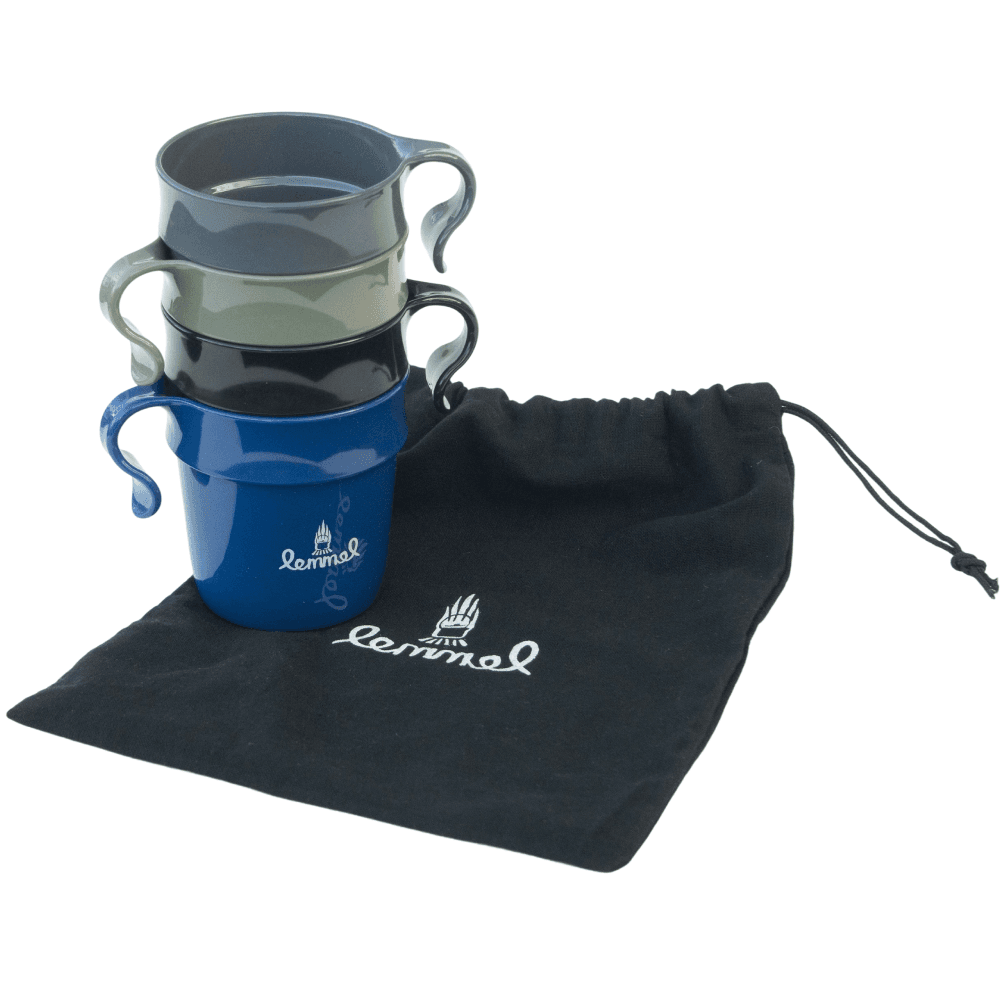 Lemmelkaffe Stackable Mug "Kompispåsen", Kit Of 4 In Bag