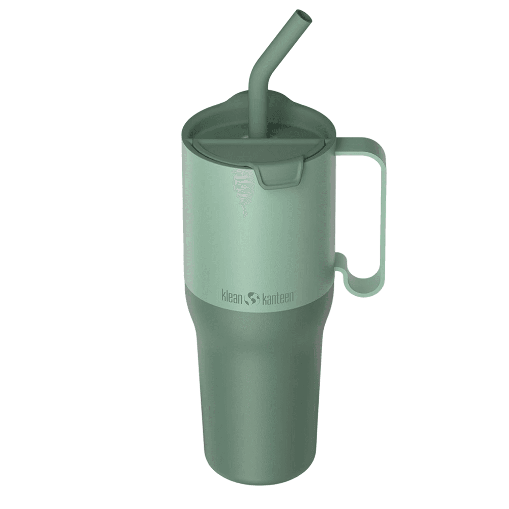 Klean Kanteen Rise Tumbler 1064Ml (W/Straw & Flip Lid) Iceberg