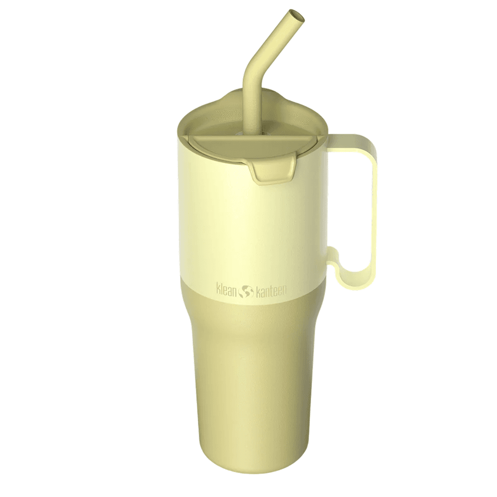 Klean Kanteen Rise Tumbler 1064Ml (W/Straw & Flip Lid) Wax Yellow