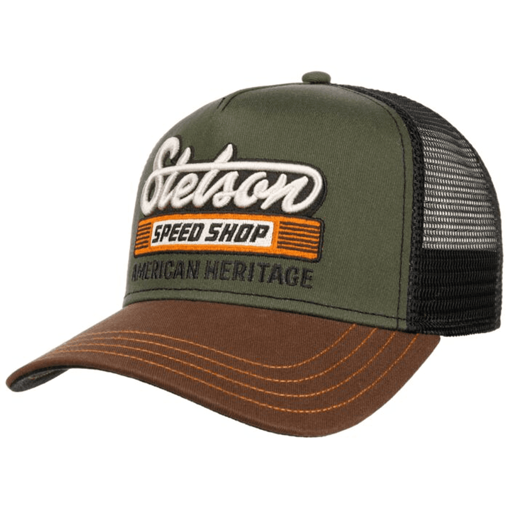 Stetson Trucker Cap Speed Shop Chestnut/Olive