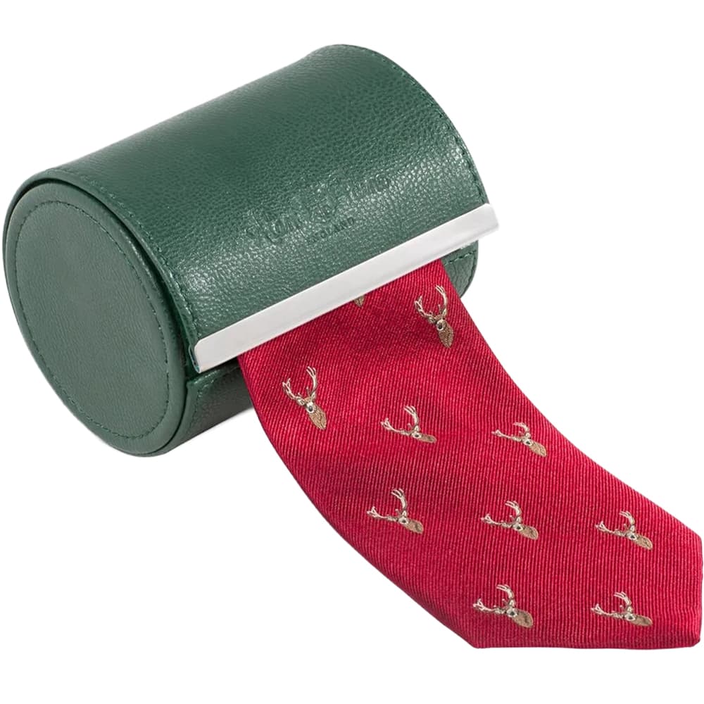 Alan Paine Ripon Silk Tie - Deer Red