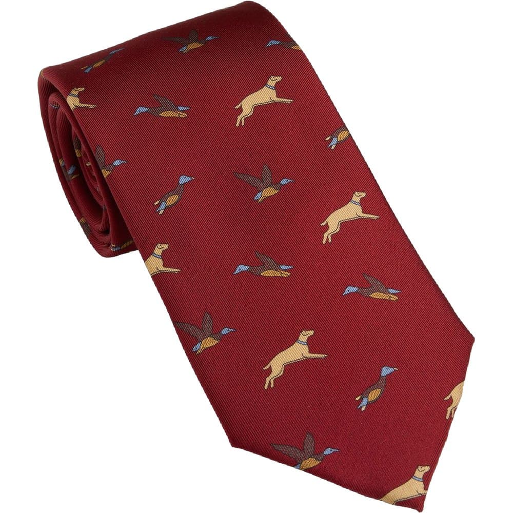 Laksen Game Tie Vintage Red