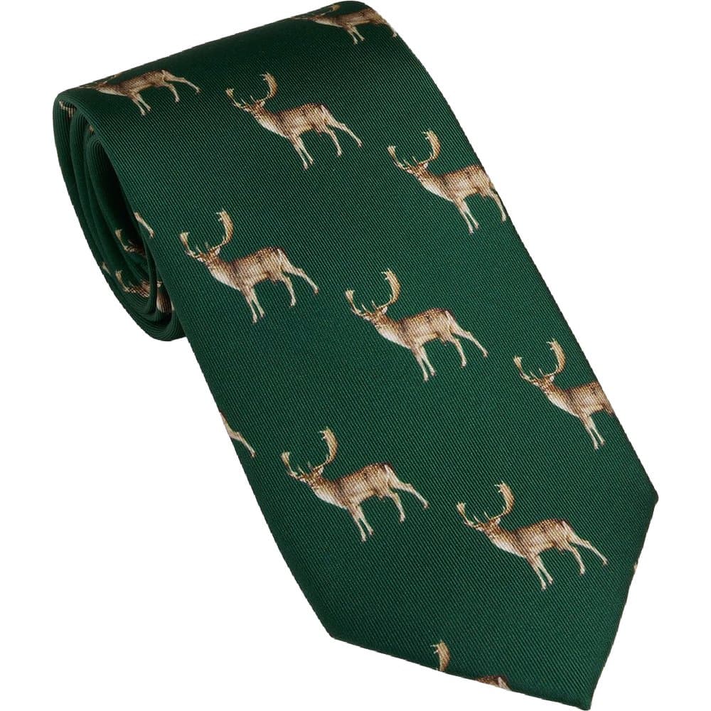 Laksen Fallow Deer Tie BRG