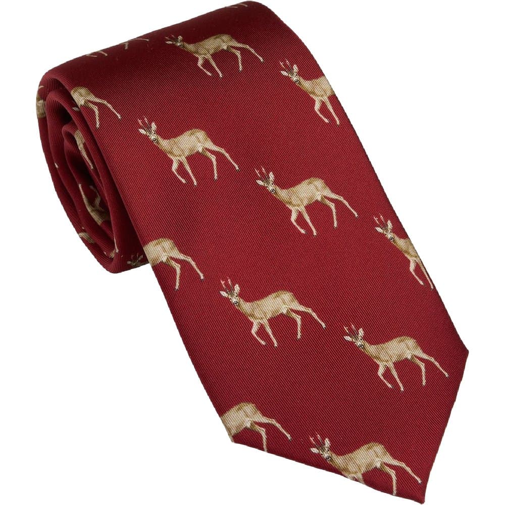Laksen Roe Buck Tie Vintage Red