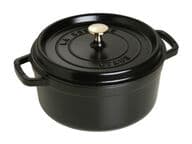 Staub pyöreä valurautapata 3,8 l, musta