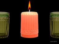 Aihio Kara kynttilä, oranssi