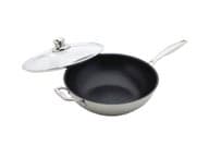 Swiss Diamond Prestige Wok-pannu, 32 cm kannella