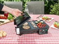 Sähköinen 2in1-pöytägrilli: Kontaktigrilli ja Grillitaso