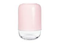 Muurla Kapseli Maljakko, kirkas ja vaaleanpunainen