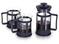 Pressokeitin ja lasit 2 kpl lahjapakkauksessa