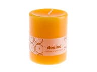 Desico Pöytäkynttilä, 10 cm tummankeltainen 6 kpl