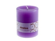 Desico Pöytäkynttilä, 10 cm lila 6 kpl