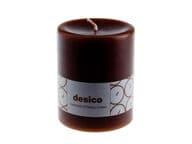 Desico Pöytäkynttilä, 10 cm tummanruskea 6 kpl