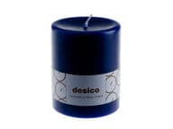 Desico Pöytäkynttilä, 10 cm tummansininen 6 kpl