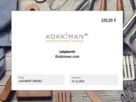 Kokkiman.com Digitaalinen Lahjakortti (arvo 100 eur)