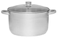 Maku Kitchen Basic Teräskattila lasikannella, 10 l