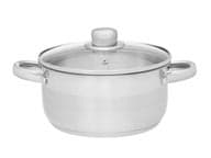 Maku Kitchen Basic Teräskattila lasikannella, 3 l