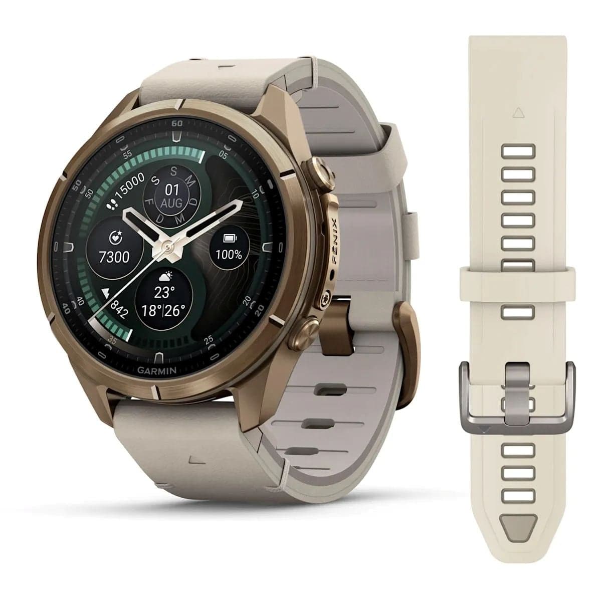 Garmin Fēnix 9 Pro – inReach, 43 mm Autumn gold titanium 010-04335-41