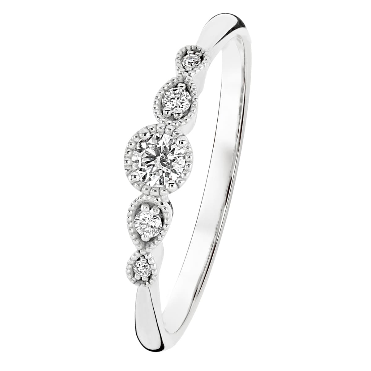 Kohinoor Clara timanttisormus / valkokulta 033-269V-13