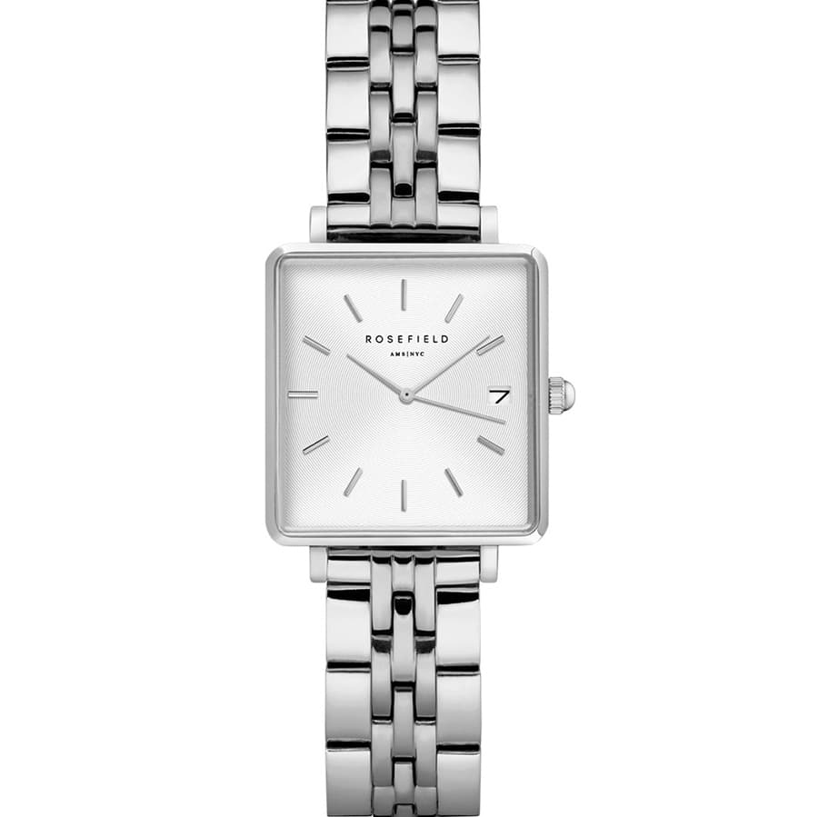 Rosefield The Boxy XS White Silver QMWSS-Q020