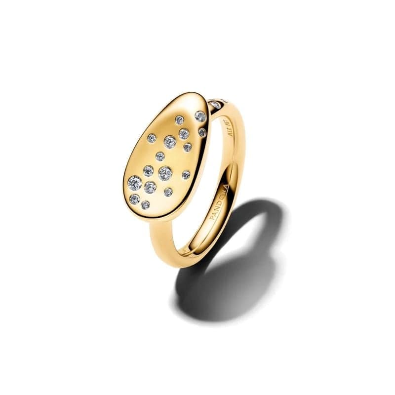 Pandora Medium Stone-Set Oval Signet Ring 164707C01