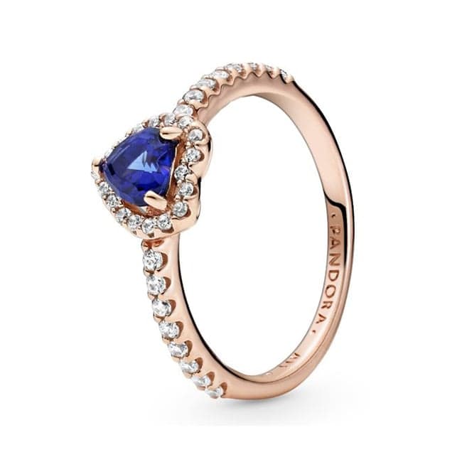 Pandora Rose Heart Twilight Blue sormus 188421C01