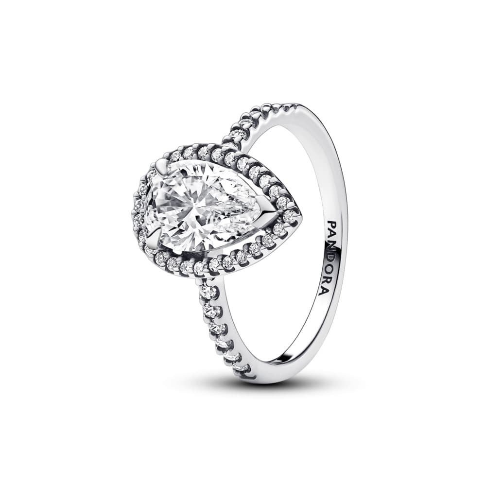 Pandora Sparkling Pear Halo sormus 193012C01