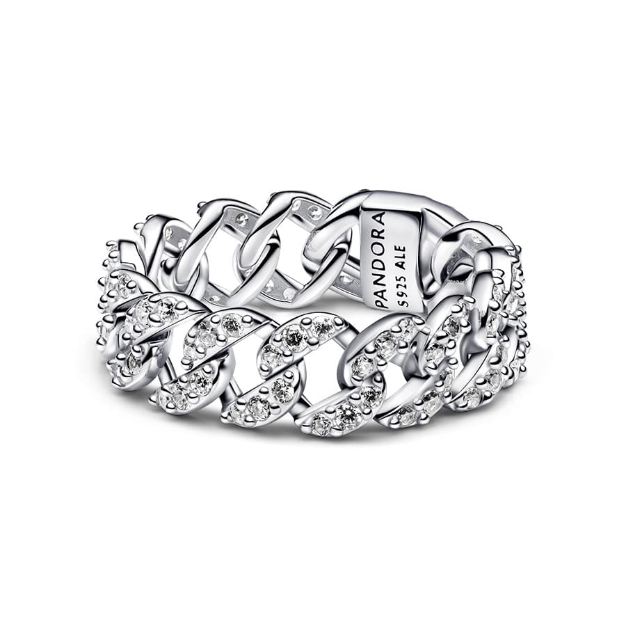 Pandora Pavé Cuban Chain sormus 193557C01