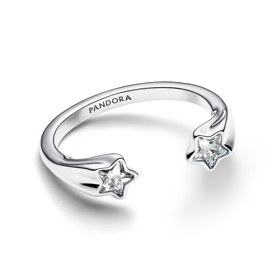 Pandora Shooting Stars Open sormus 193582C01