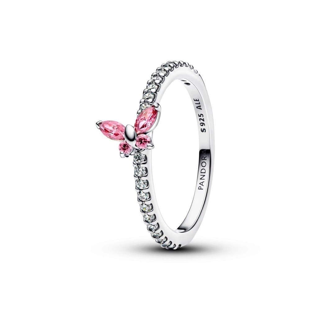 Pandora Butterfly Fancy Pink Crystal sormus 194269C02