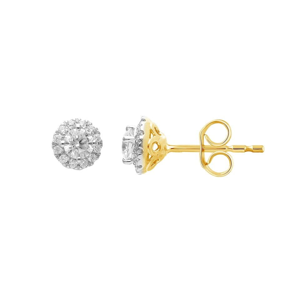 Brilliant Star laboratoriotimanttikorvakorut 0.75ct L-ER-74673-075 YG
