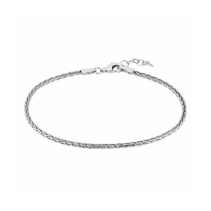 Hopeinen ranneketju 17 + 2 cm 291BK0035W