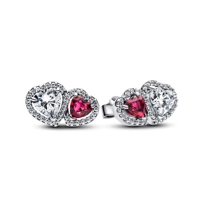 Pandora Halo Hearts Stud korvakorut 293633C01
